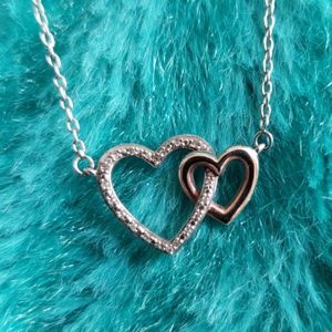 Sterling Silver & Diamond Accent Heart Necklace